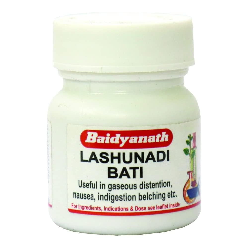 Baidyanath Lashunadi Bati – Ayurvedic Digestive & Gastric Care | 80 Tablets