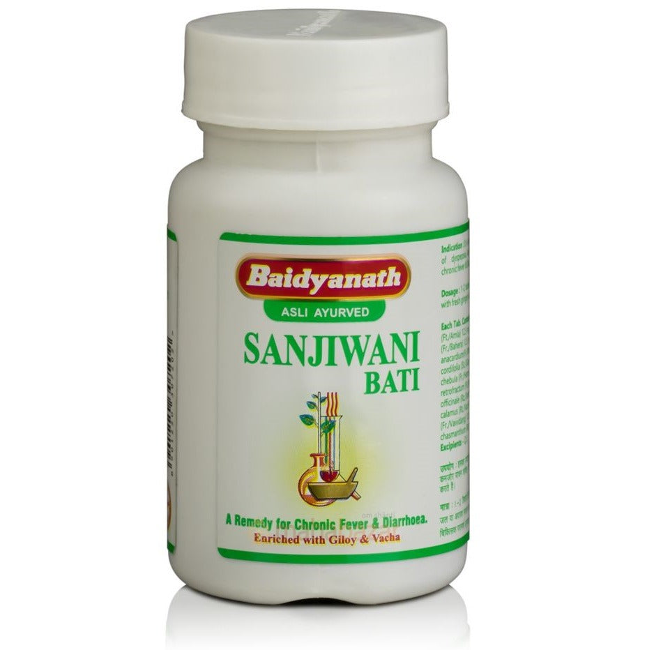 Baidyanath Sanjiwani Bati – Ayurvedic Fever & Digestive Support | 80 Tablets