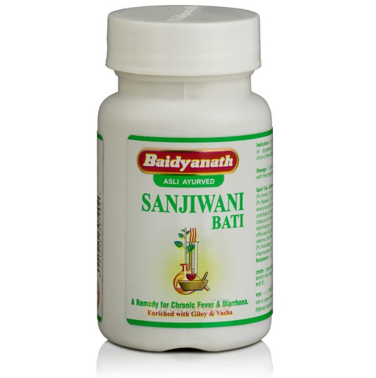 Baidyanath Sanjiwani Bati – Ayurvedic Fever & Digestive Support | 80 Tablets