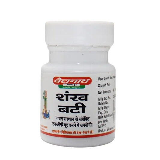 Baidyanath Shankh Bati – Ayurvedic Digestive & Acidity Relief | 40 Tablets