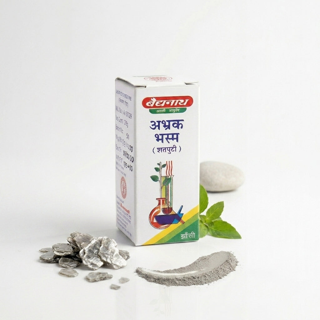 Baidyanath Abhrak Bhasma Shanputi 2.5gm Ayurvedic Rejuvenator for Immunity and Strength