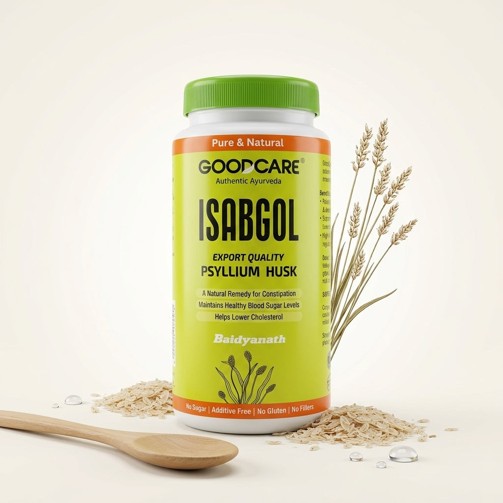 Baidyanath GoodCare Isabgol 100gm Natural Fiber for Constipation Relief and Digestive Health