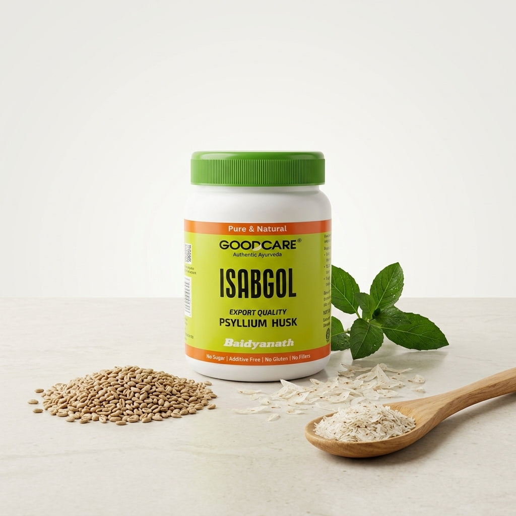 Baidyanath GoodCare Isabgol 50gm Natural Fiber for Constipation Relief and Digestive Health