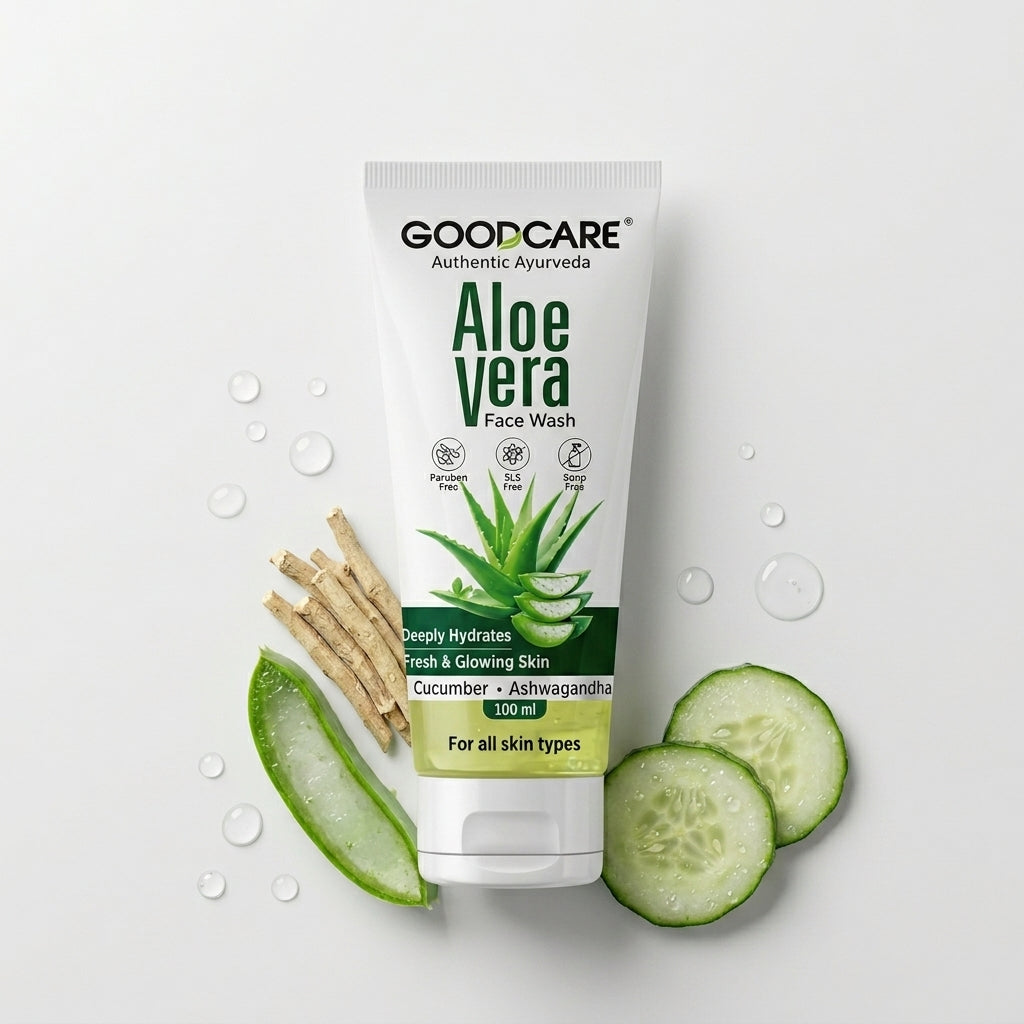 GoodCare Aloe Vera Face Wash 100ml for Gentle Cleansing Hydration and Healthy Skin