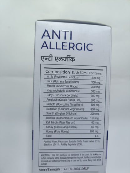 Dhanwantari Anti Allergic | The Effective Formula for Allergy | 500ml