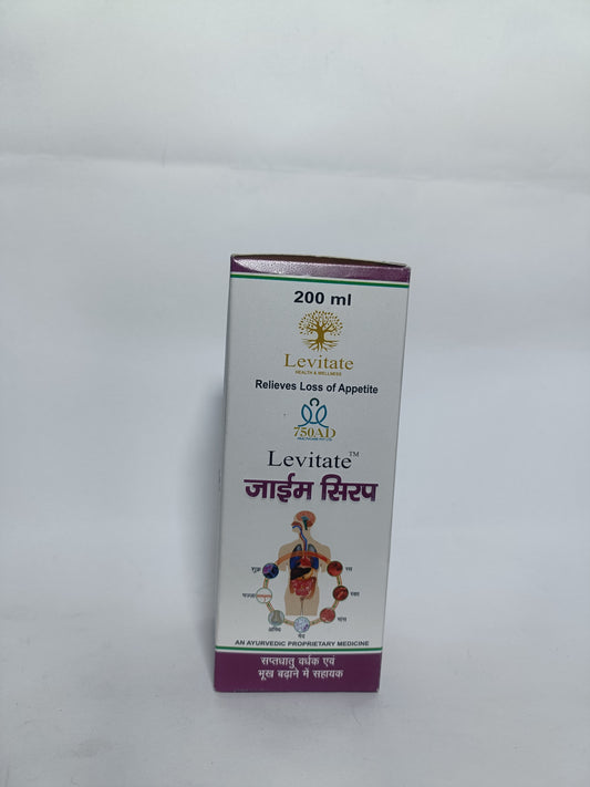 Levitate Zyme Syrup | 200ml | Relieves Loss of Appetite