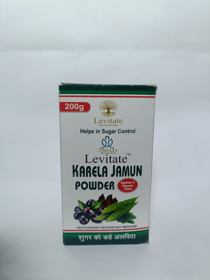 Levitate Karela Jamun Powder |  200g | Good Bye Sugar